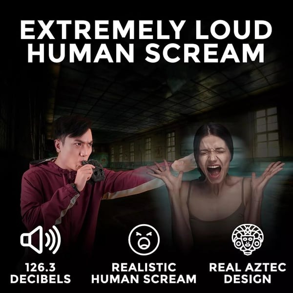 🔥HOT SALE NOW 50% OFF 🎁-Real Screaming Aztec Death Whistle