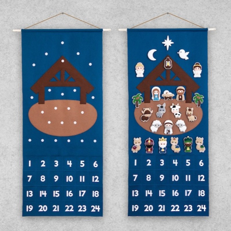 🎉Advent Calendar 2024-24 Fantasy Felt Christmas Advent Calendar