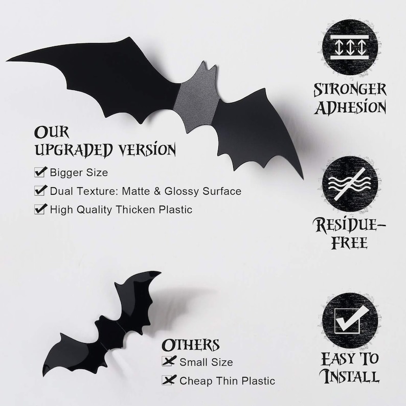 🦇Halloween Essentials – Bat Decoration
