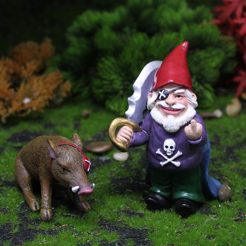 🎅🐗Pirate Boar Gnome Ornament