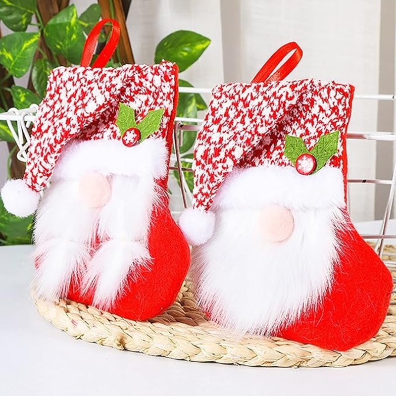 Knitted Faceless Gnome Socks