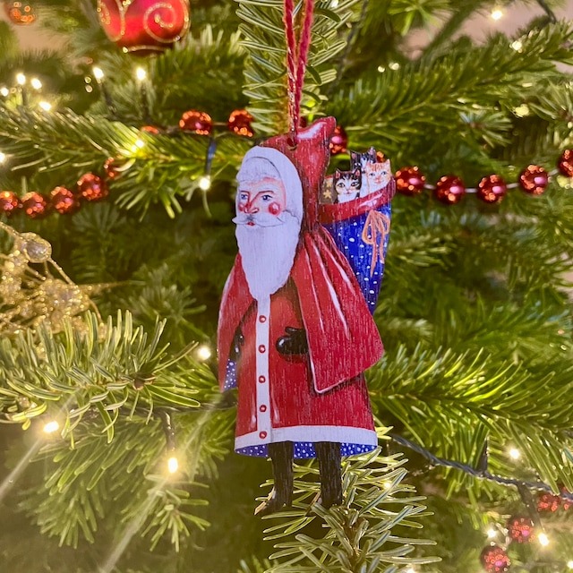 Santa Claus Retro Style Hanging Ornaments