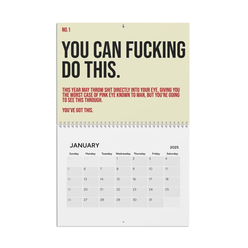 🤣Your Kick-Ass Motivational Calendar (2025)