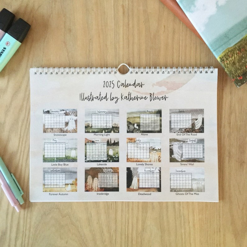 👻Walter The Lovely Ghost 2025 Calendar