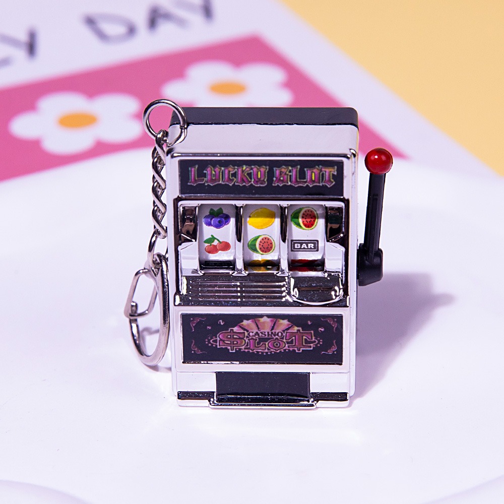 🔥Mini Fruit Slot Machine Keychain