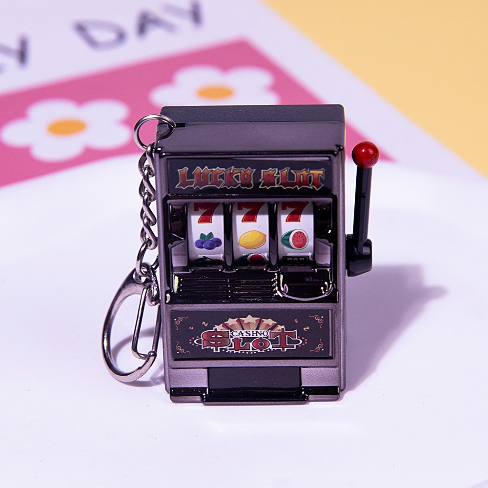🔥Mini Fruit Slot Machine Keychain