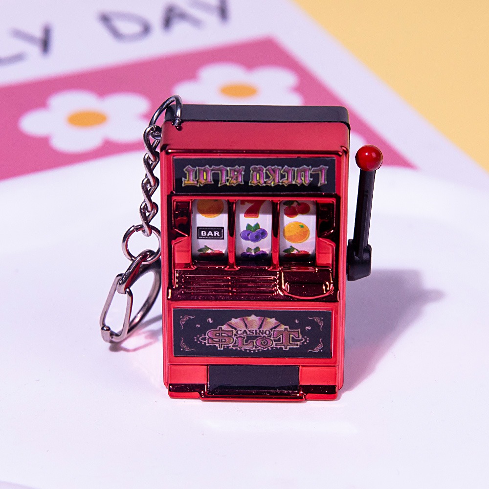 🔥Mini Fruit Slot Machine Keychain
