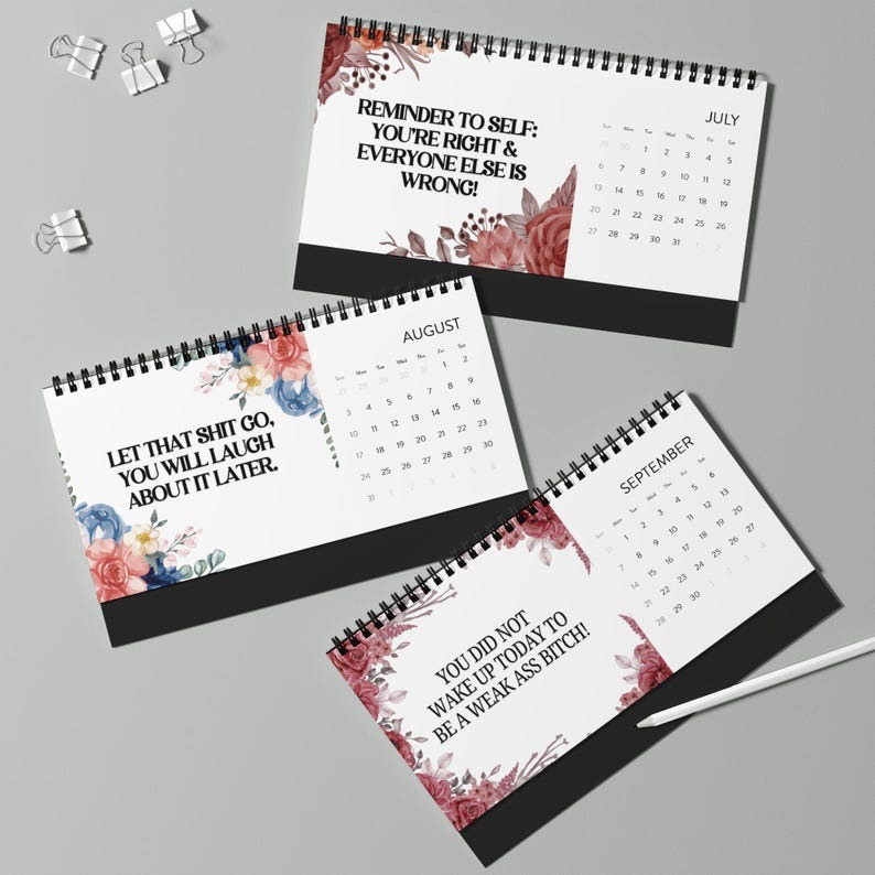 2025 Funny Office Humor Desk Calendar