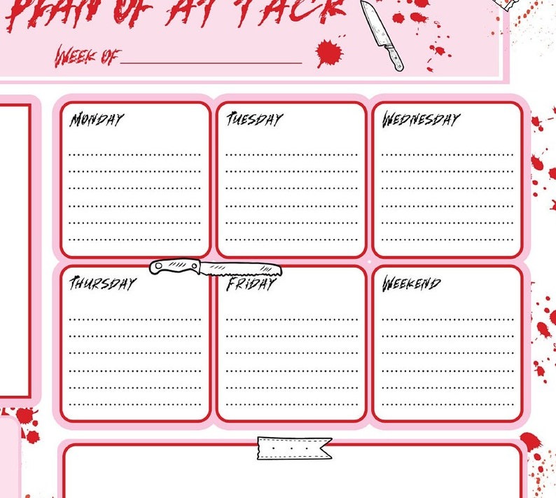 📝 Chicly Designed Weekly Tear-Out Planner