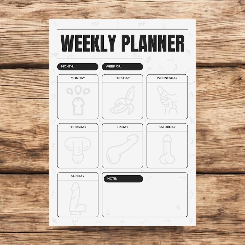 📝 Chicly Designed Weekly Tear-Out Planner