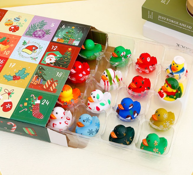 💥Hot Sale💥24 Pcs Countdown Christmas Rubber Ducks Advent Calendar