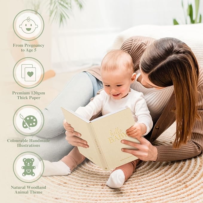 Hello Baby First 5 Year Memory Book for Boy Girl