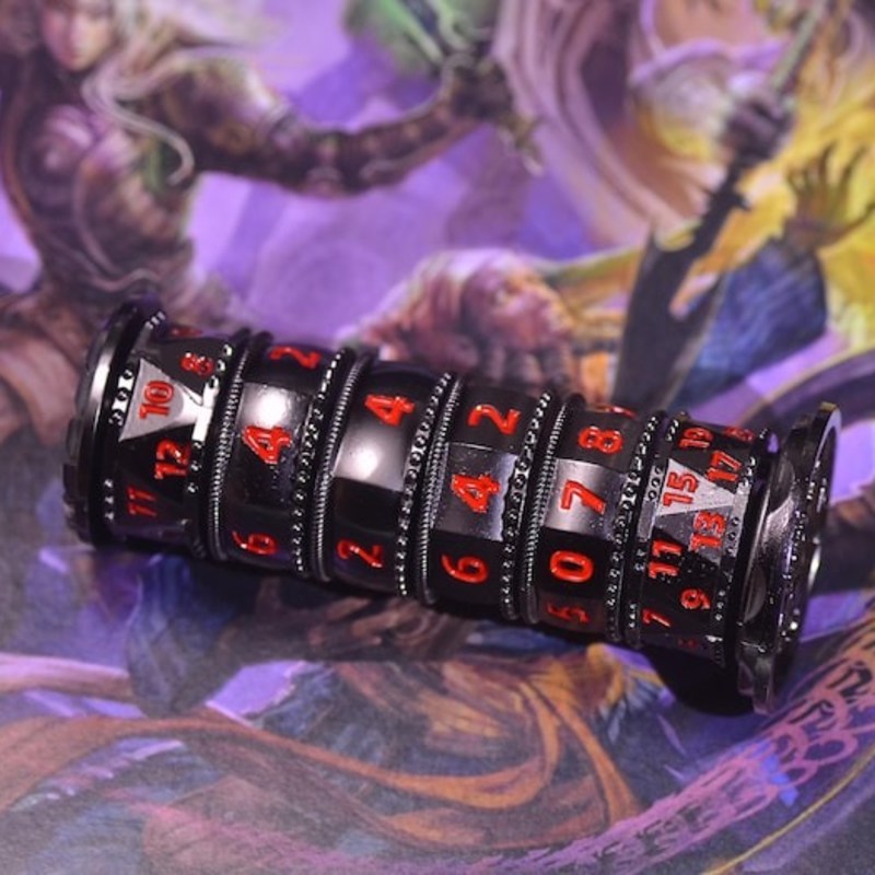 Rotating Prayer Wheel Dice Cylinder