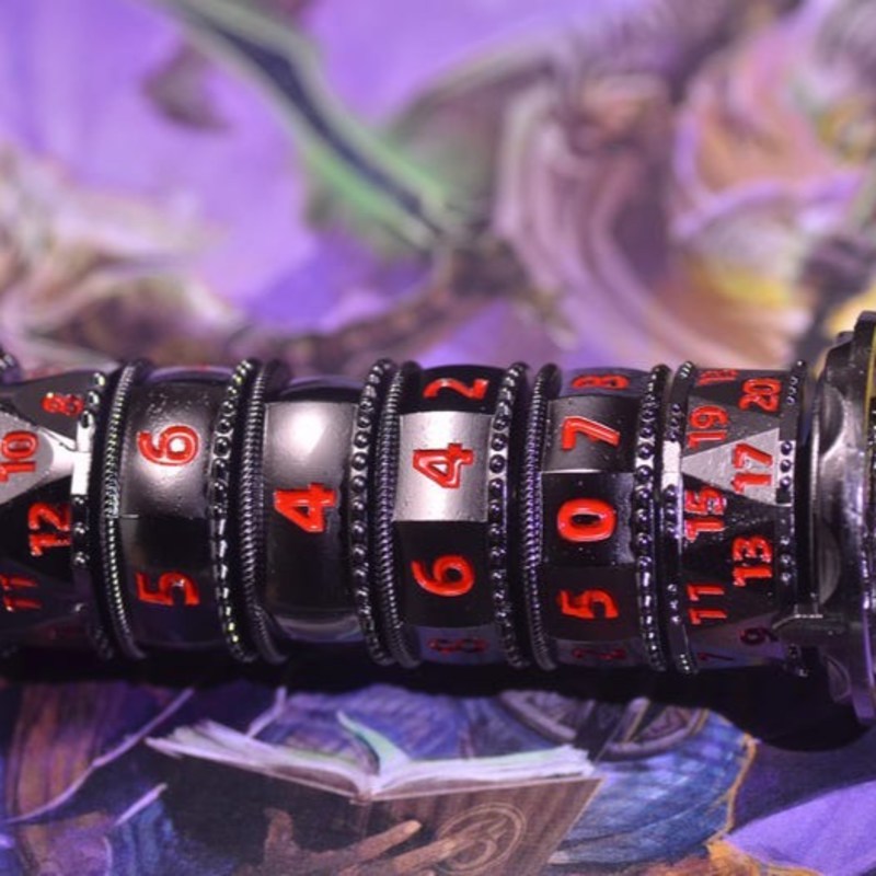 Rotating Prayer Wheel Dice Cylinder