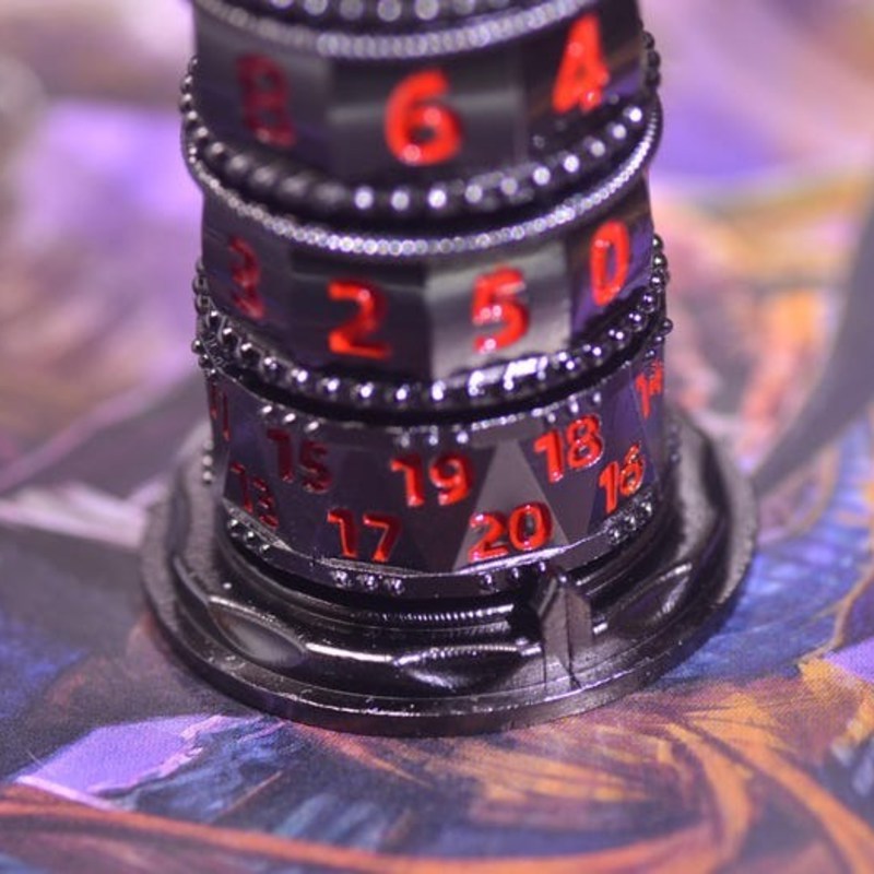 Rotating Prayer Wheel Dice Cylinder