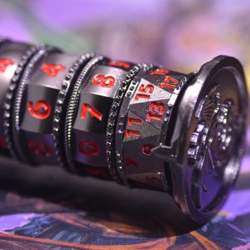 Rotating Prayer Wheel Dice Cylinder