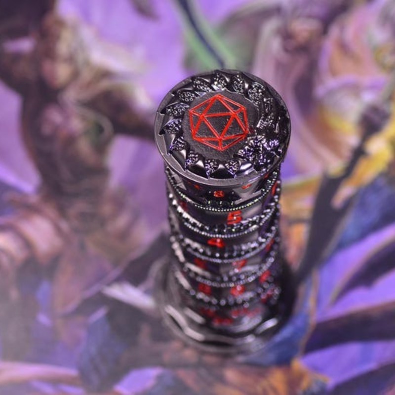 Rotating Prayer Wheel Dice Cylinder