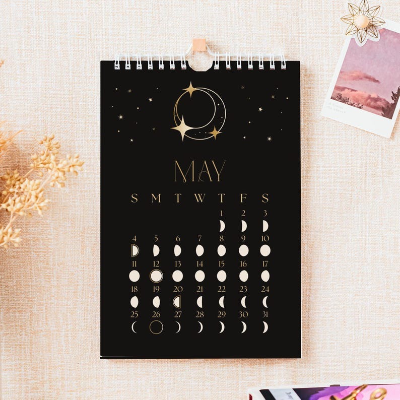 2025 Lunar Phases Art Calendar