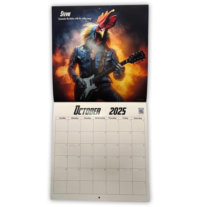 🐔Red Hot Roosters Chicken Calendar