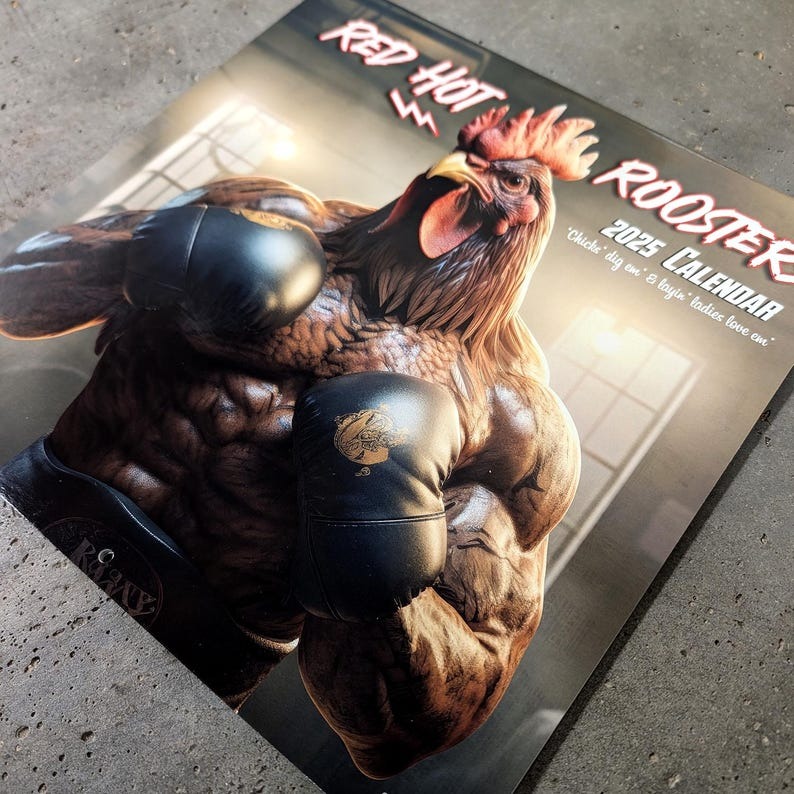 🐔Red Hot Roosters Chicken Calendar