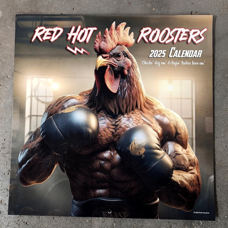 🐔Red Hot Roosters Chicken Calendar