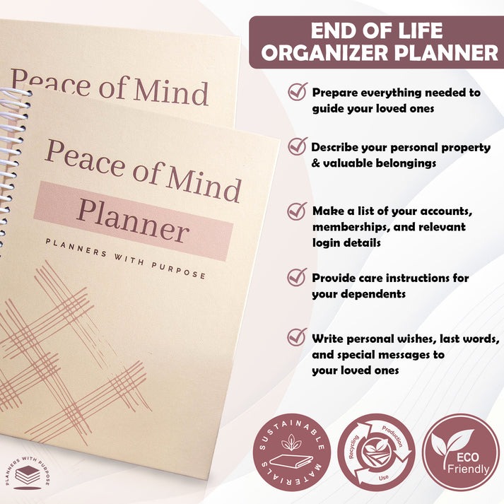 Peace of Mind End of Life Planner🔥BUY 2 FREE SHIPPING