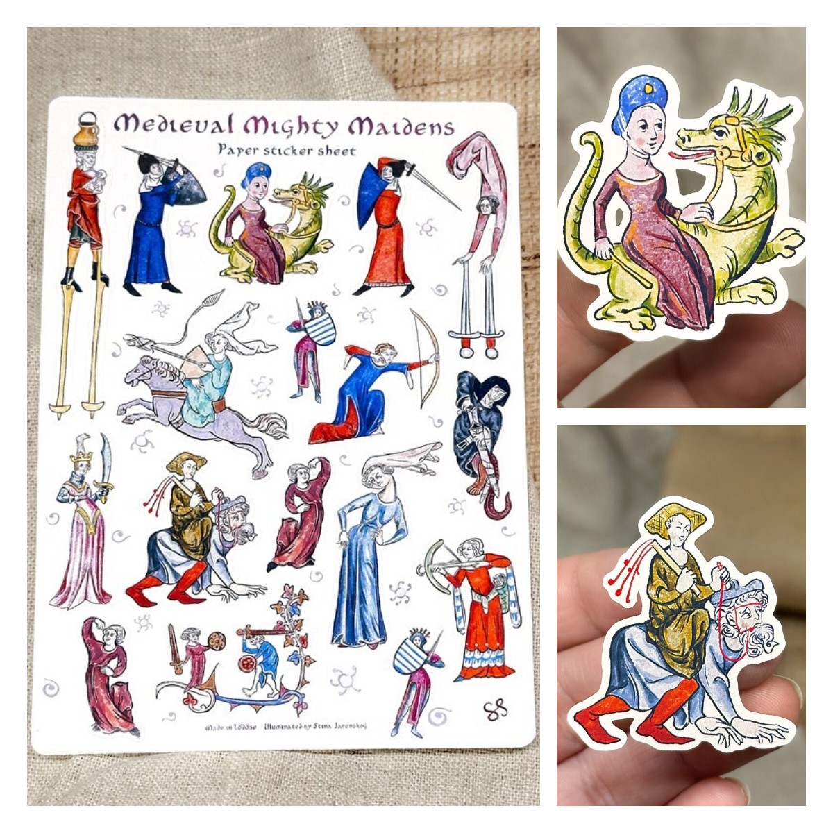 Funny Whimsical Historical Stickers