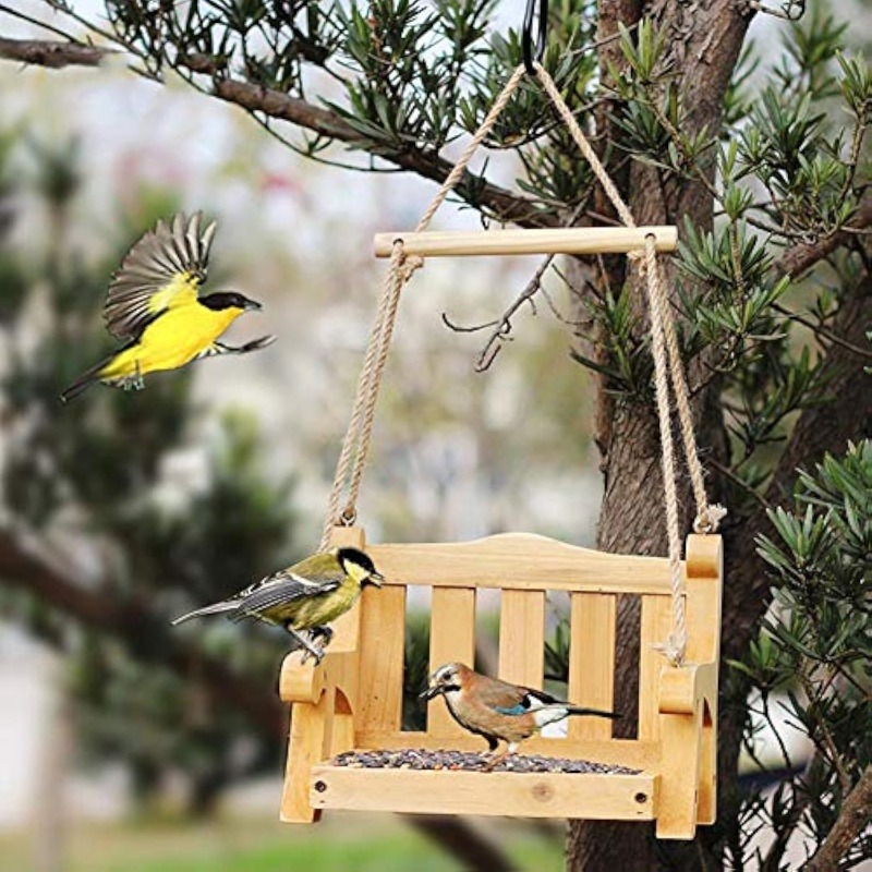 🔥Black Friday-🐦Swing Wild Bird Feeder Stand for Outside🌸