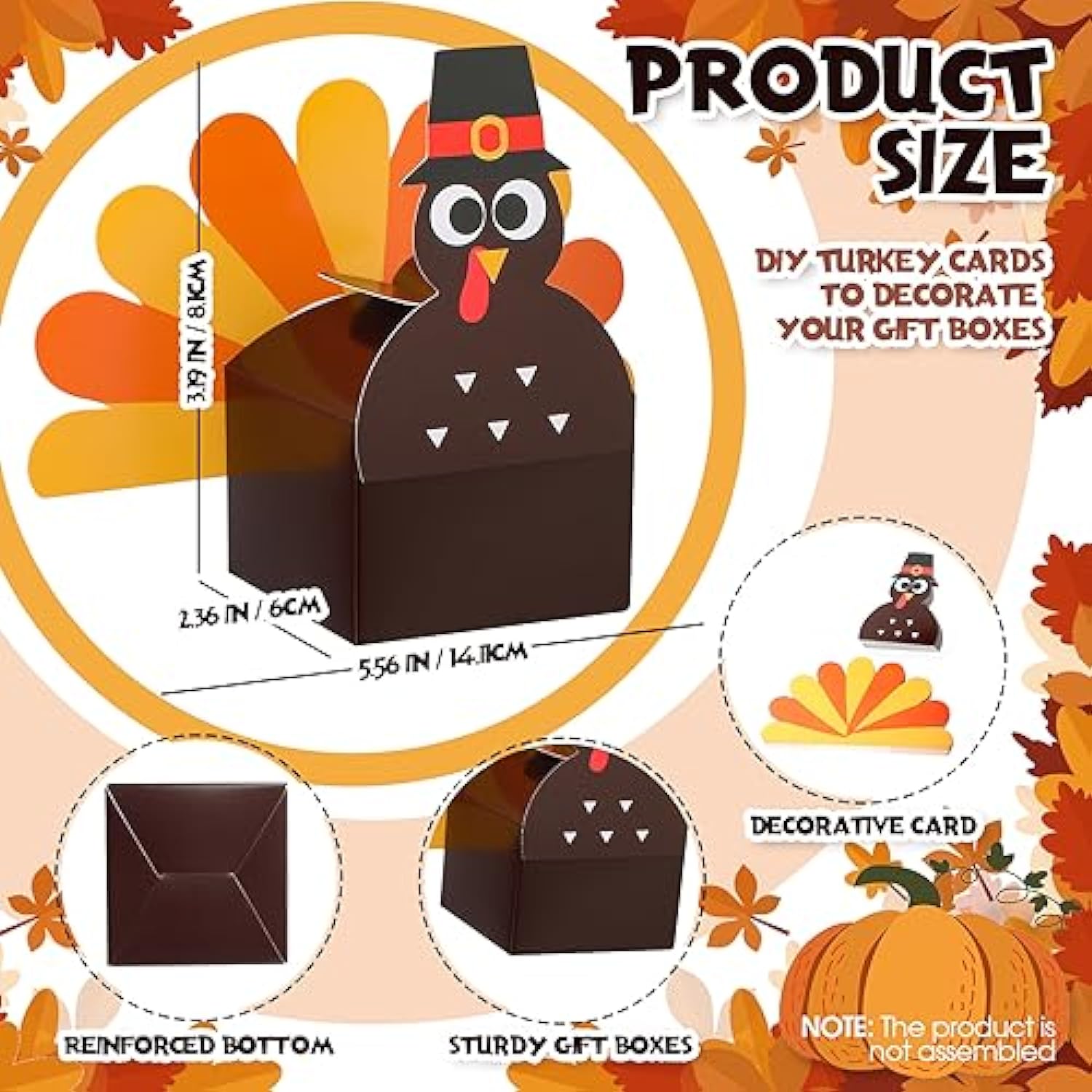 3D Thanksgiving Gift Boxes