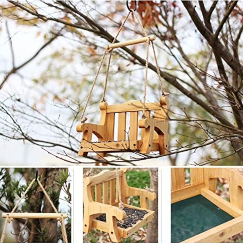 🔥Black Friday-🐦Swing Wild Bird Feeder Stand for Outside🌸