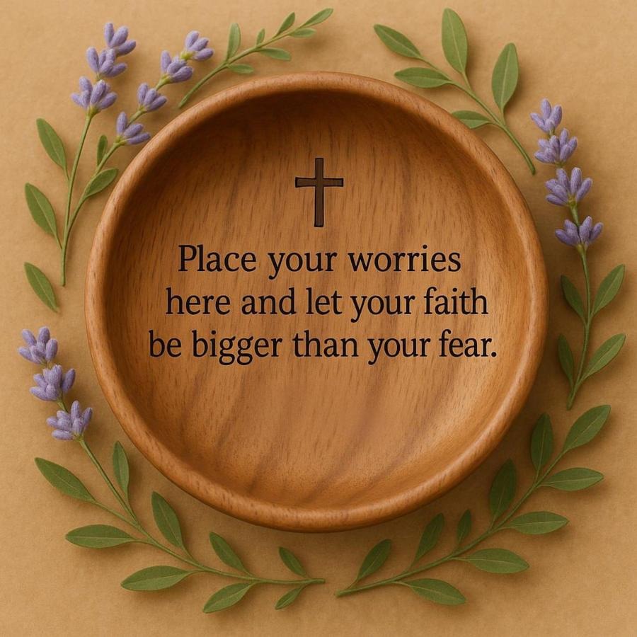 ✝️Wooden Prayer Bowl with
