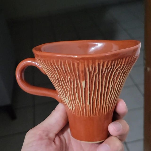🍄Handmade Ceramic Mushroom Coffee Cup☕