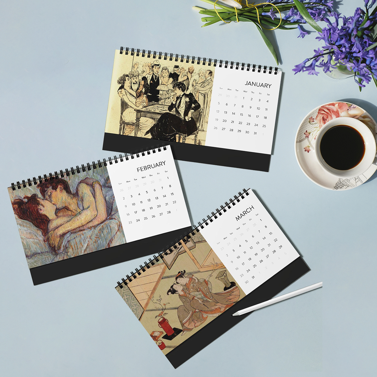 👩‍❤️‍👩2025 Lesbian Imagery Desktop Calendar