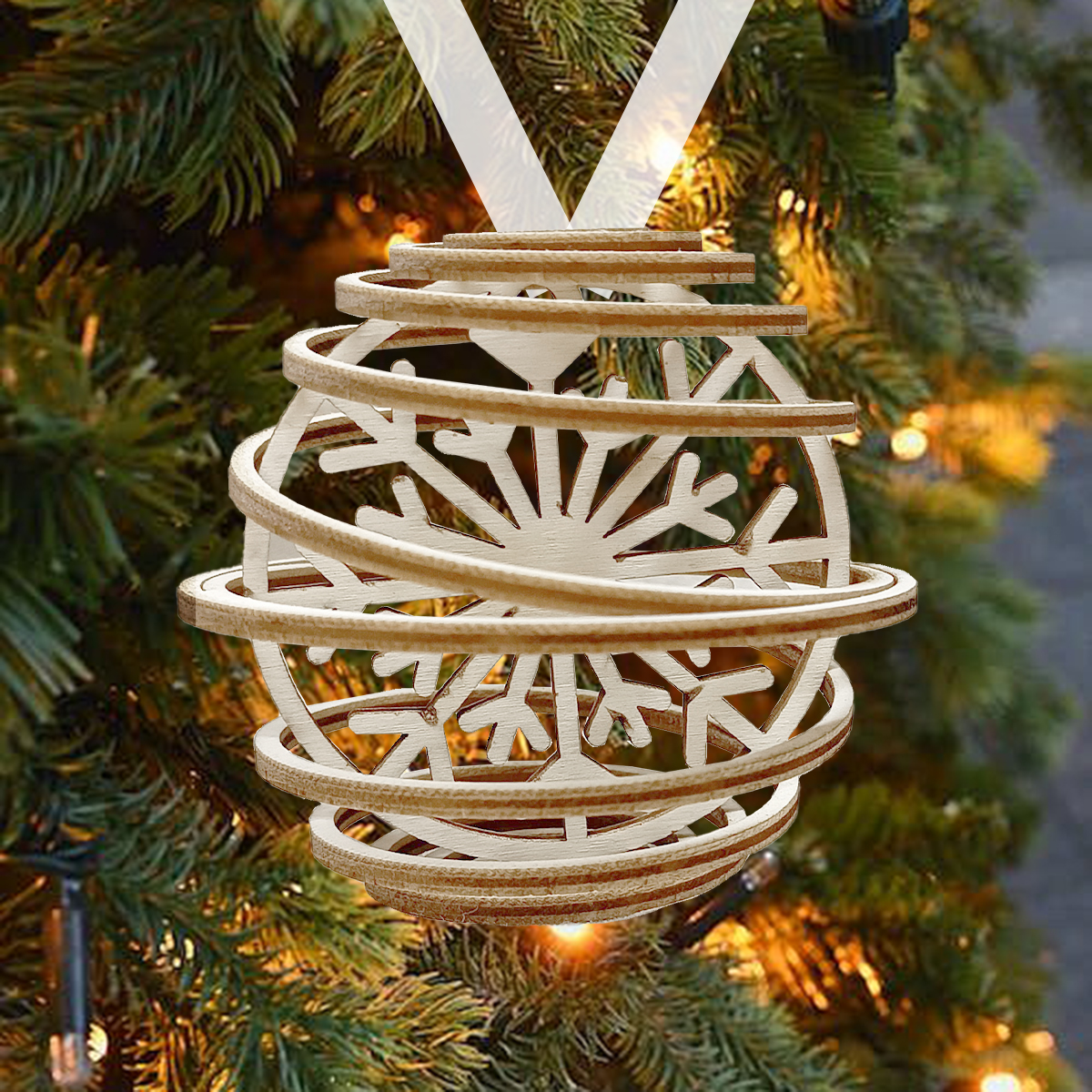 3D Spiral Christmas Ornament Bundle