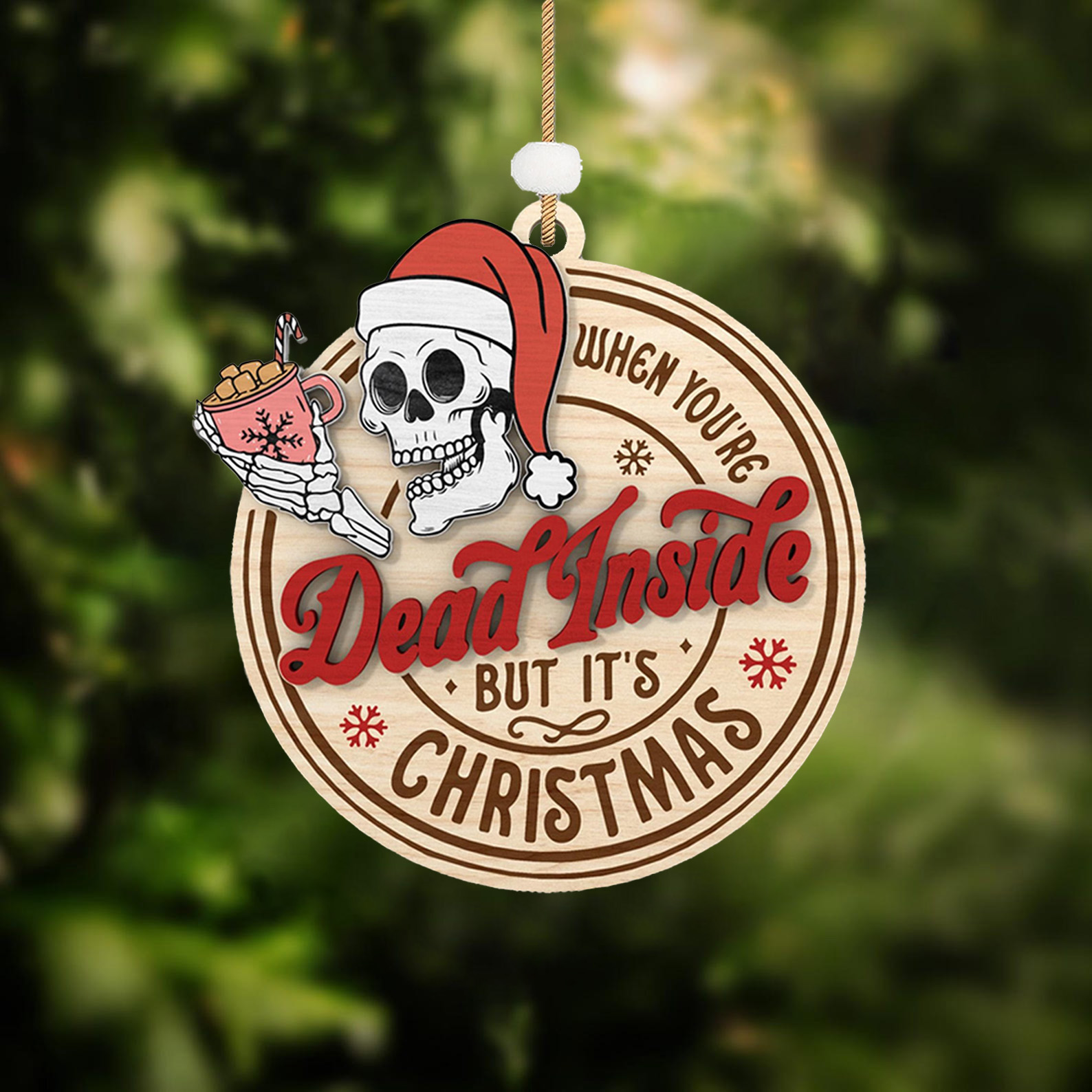 ☠Skeleton Christmas Ornament🎄
