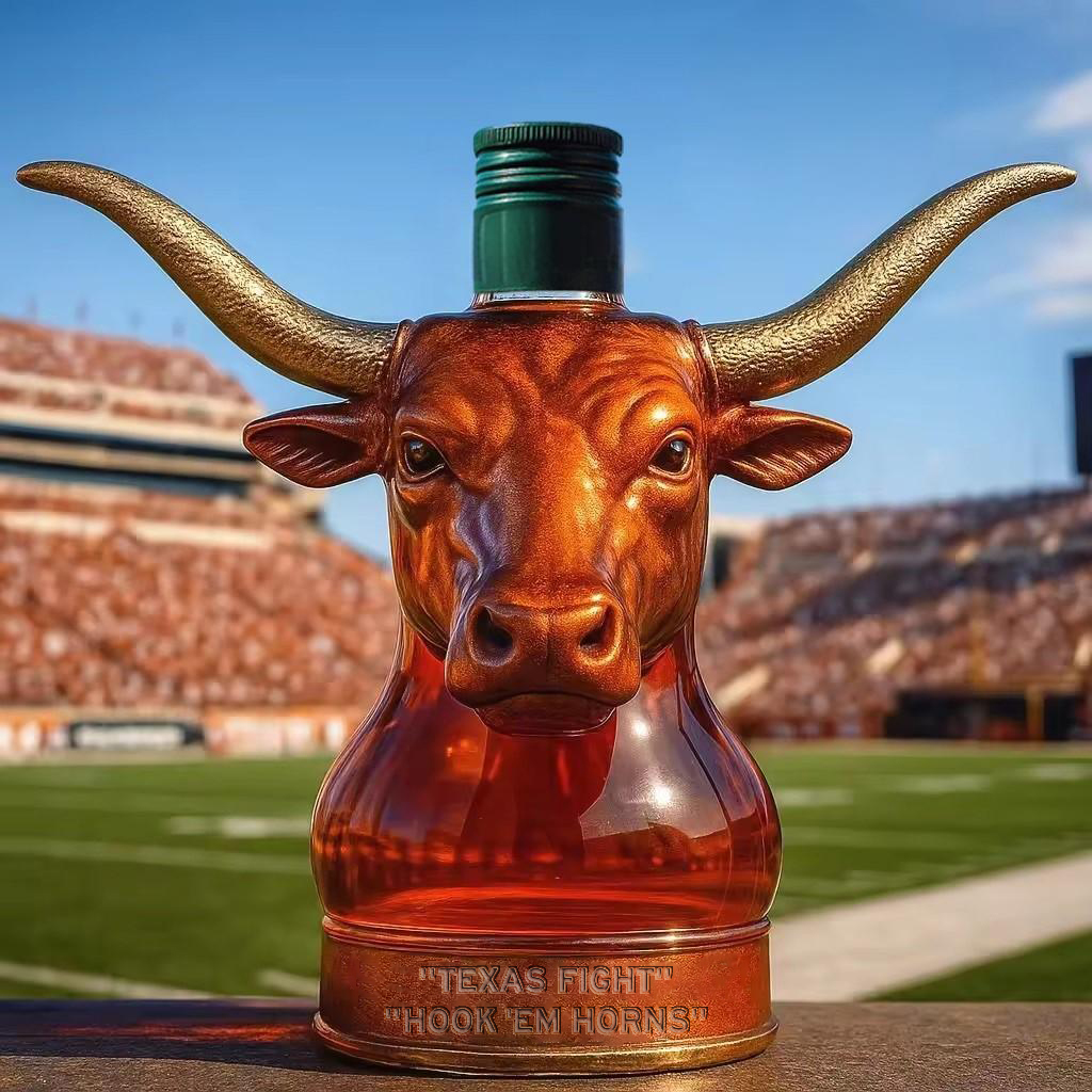 🏈Texas Longhorns football Whisky collector's bottle🤘