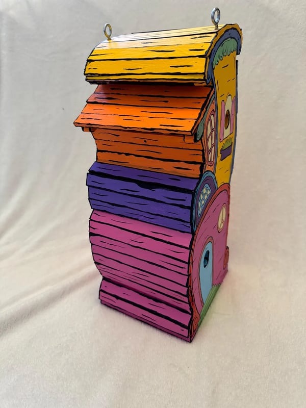 🔥Last 4 hours Sale: Save 60% - Dr Seuss Inspired Wooden Handmade Birdhouse (🔥BUY 2 FREE SHIPPING)