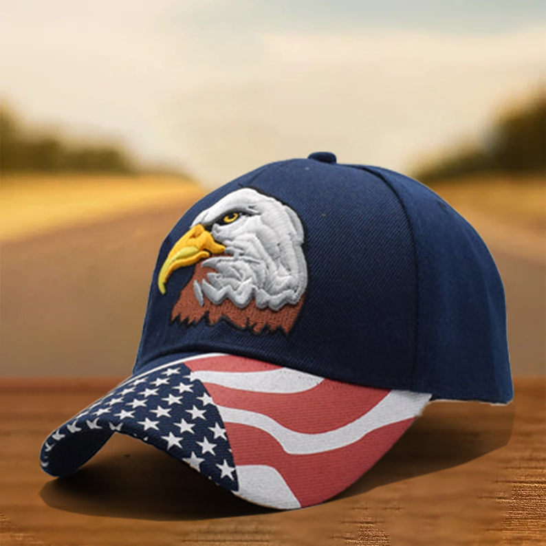 Patriotic Eagle Baseball Cap