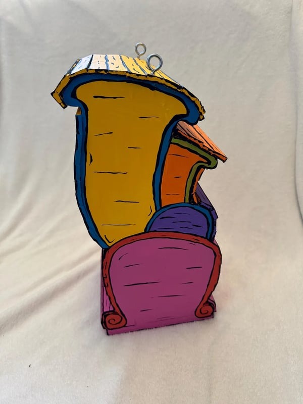 🔥Last 4 hours Sale: Save 60% - Dr Seuss Inspired Wooden Handmade Birdhouse (🔥BUY 2 FREE SHIPPING)