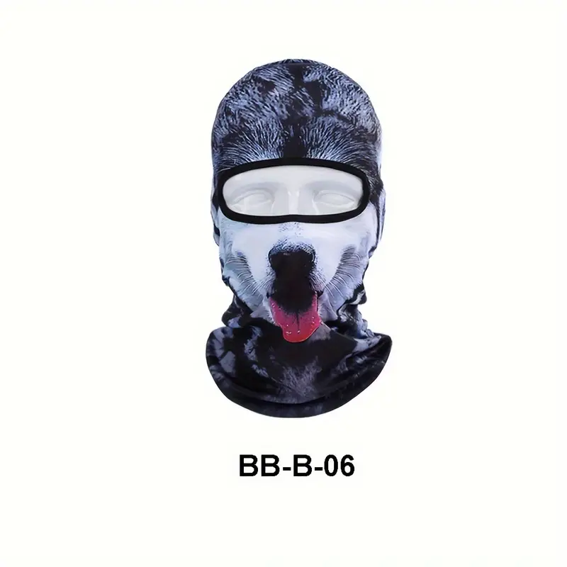 Funny Men's 3D Animal Balaclava Hat With UV Protection