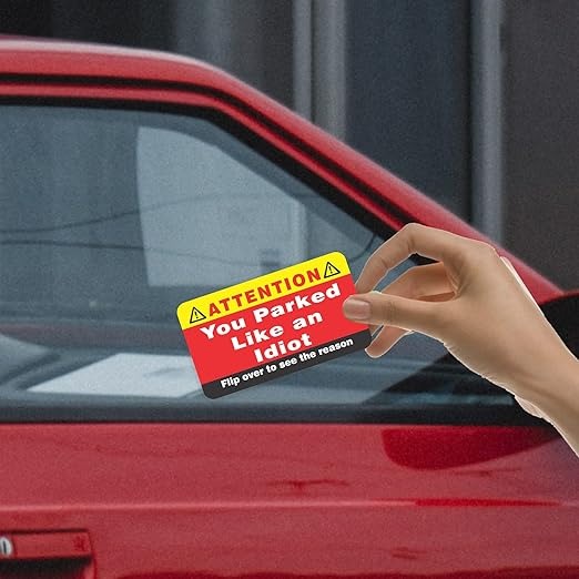 🔥(Last Day Promotion - 49% OFF) You Parked Like an Idiot, Bad Parking Cards