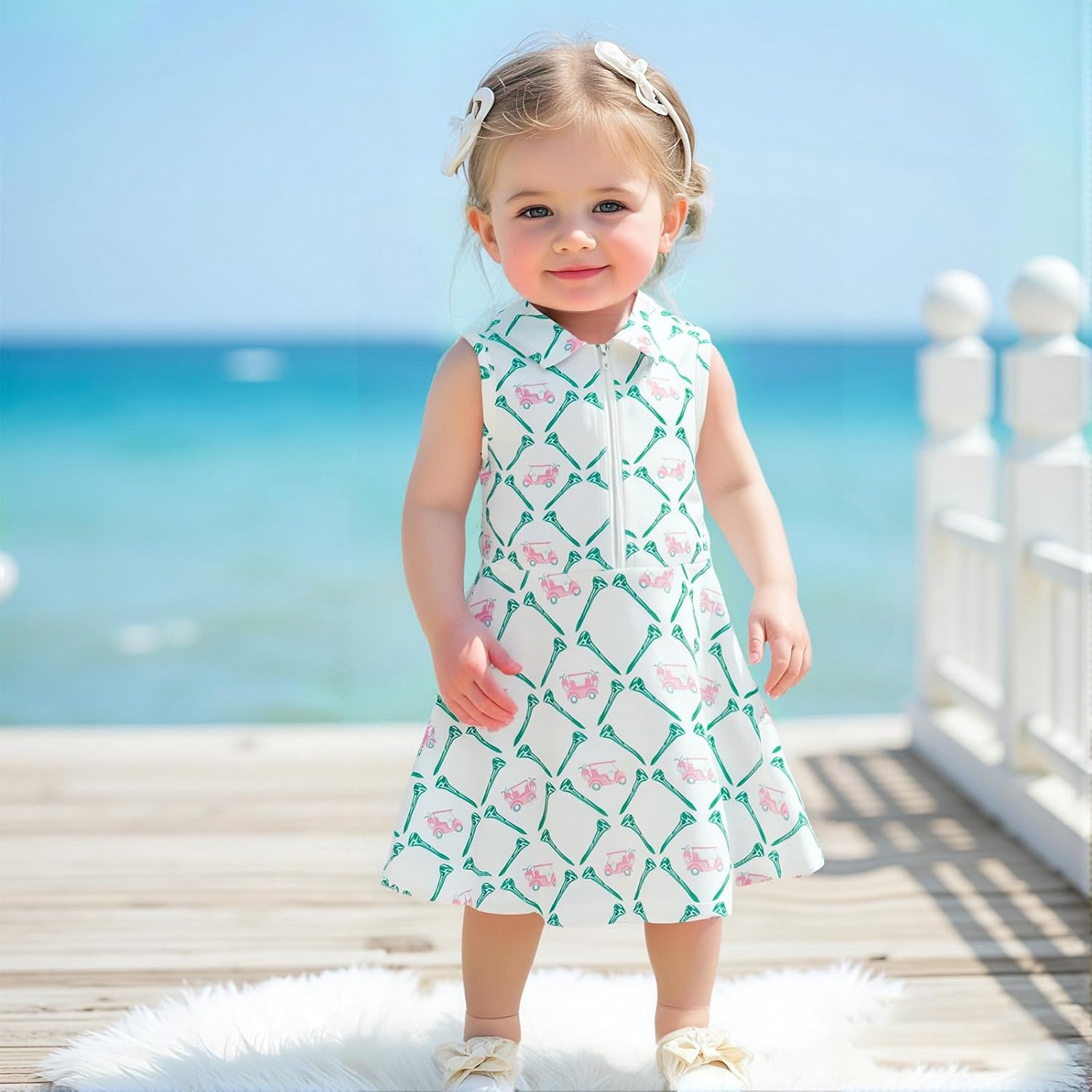 Toddler Girl Sleeveless Golf Dress