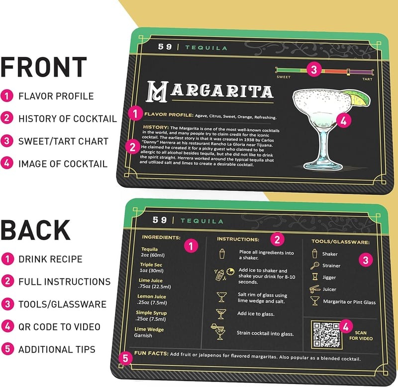 Cocktail 🍸Cards: 100 Cocktail Recipes to Master Cocktails
