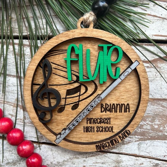 Personalized Band Christmas Tree Ornament