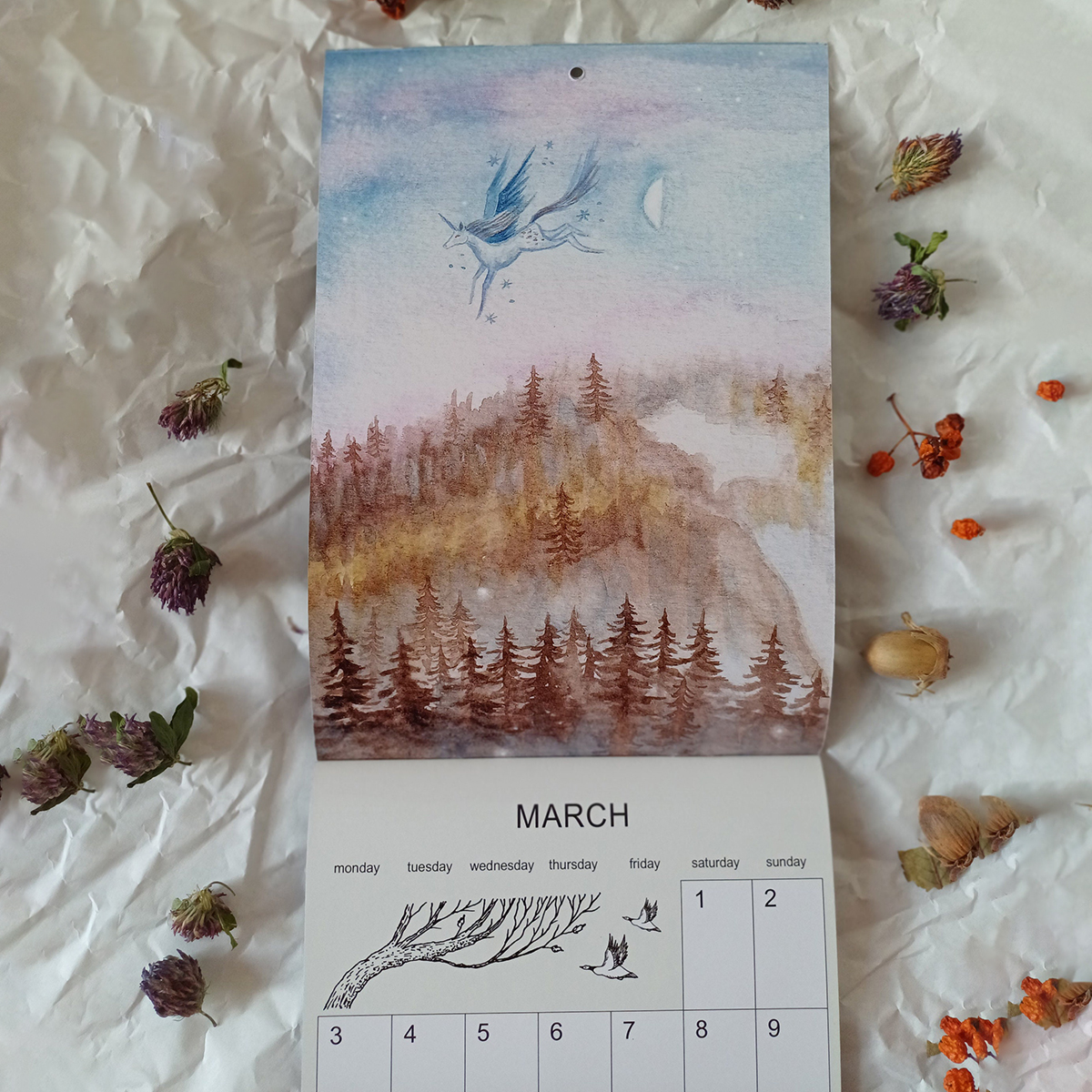 2025 Art Calendar – A Year of Whimsy