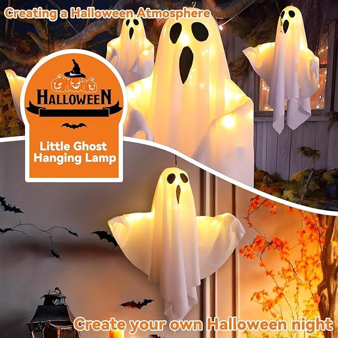 👻👻Halloween Decoration LED Glowing Ghost DIY Modeling Lights