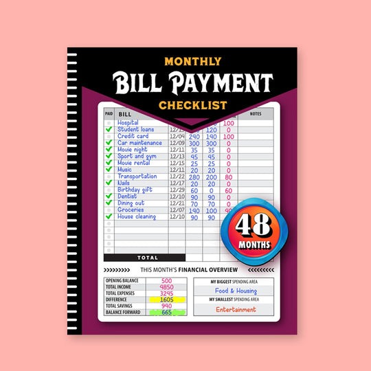 Bill Tracker Notebook