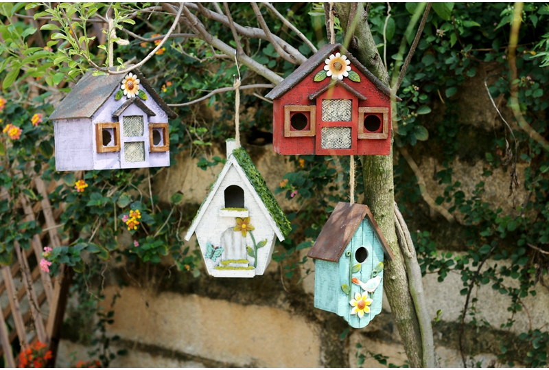 Hanging Bird House Decoration