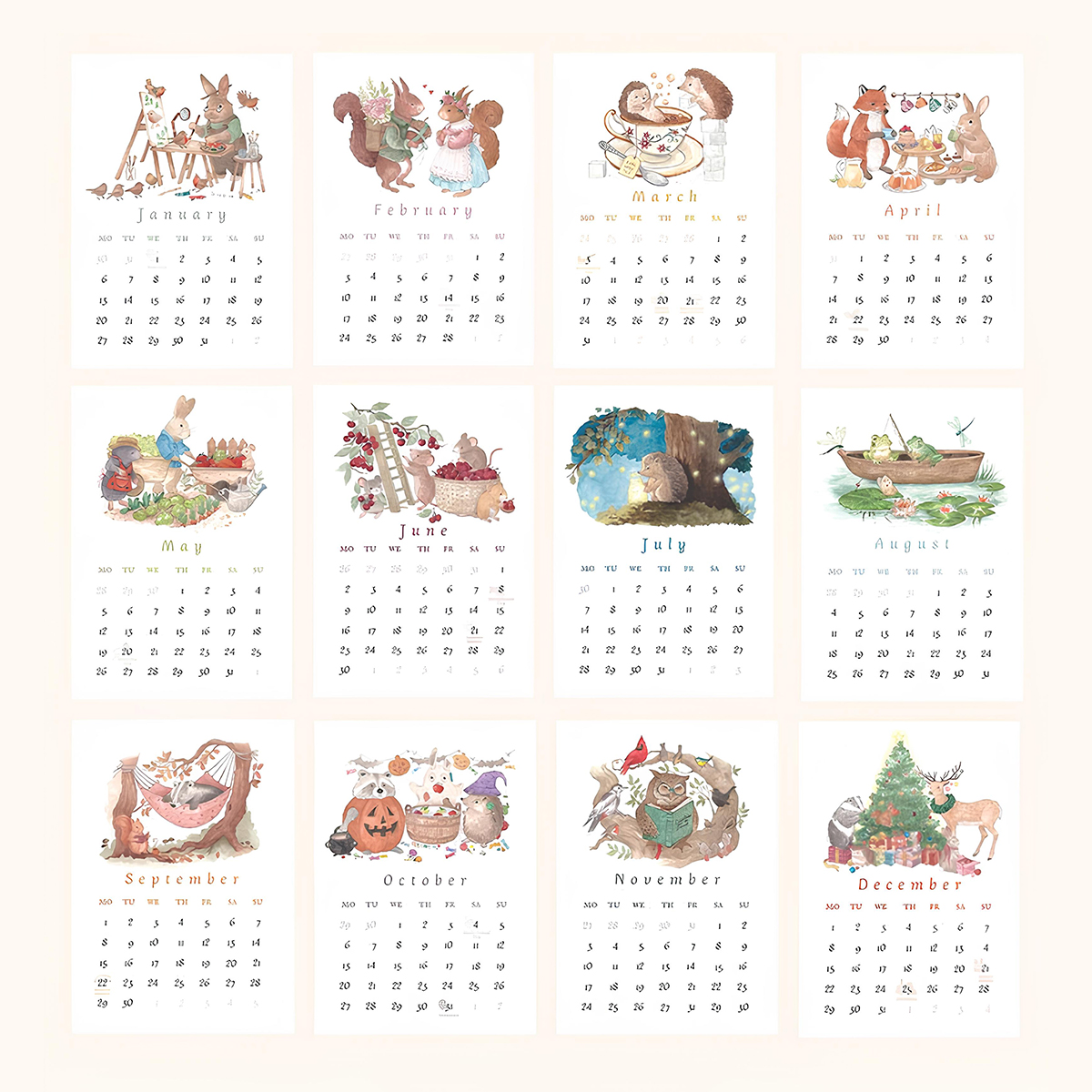 ✨2025 Cute Animal Calendar✨