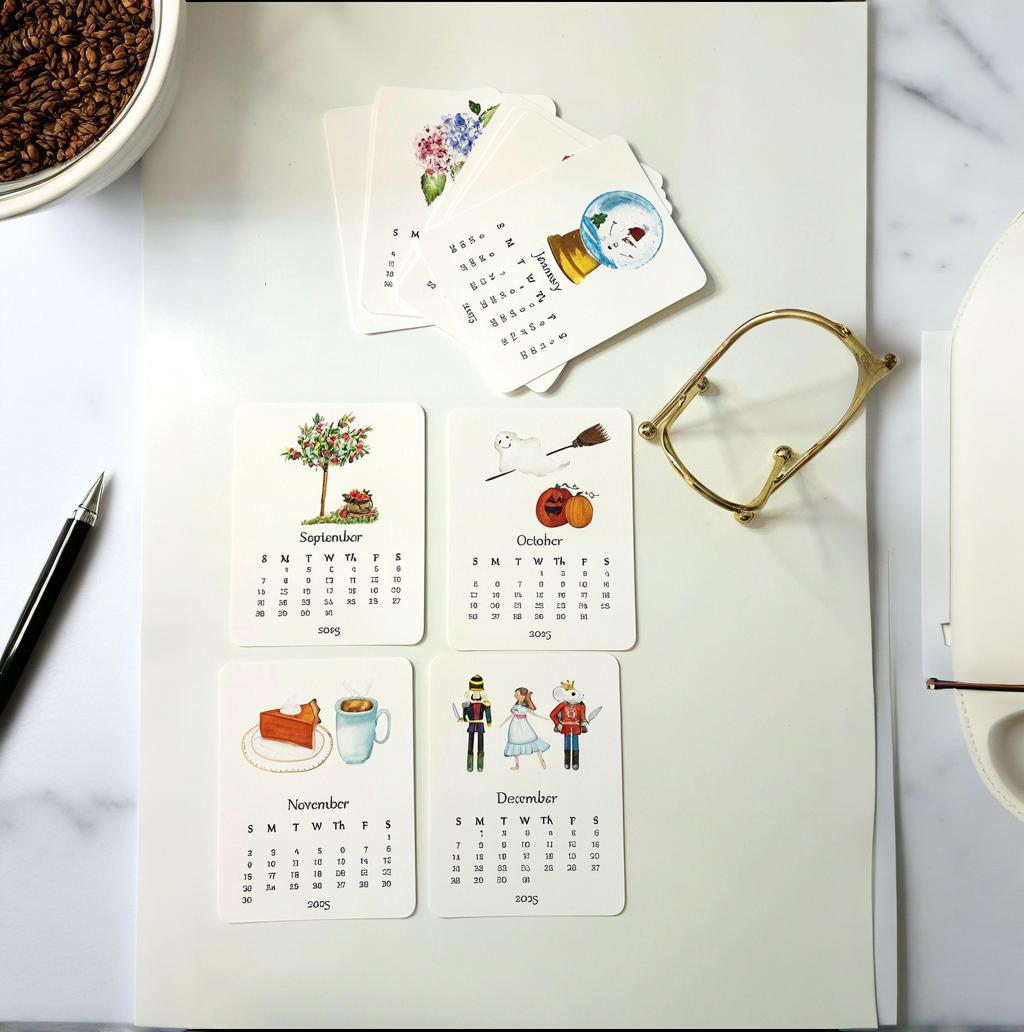 ☃2025 Snow Globe Desk Calendar